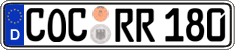German license plate, Regular plates