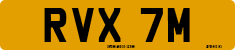 License plate of the United Kingdom, 1963 year system