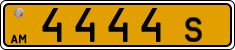 License plate of Armenia, Public transport