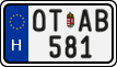 license plates of Hungary, Oldtimers (2022)