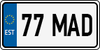 License plate of Estonia, Regular car plates (US-size)