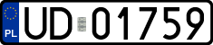 License plates of Poland, Military