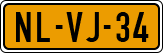 License plate of the Netherlands, Cars