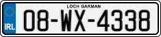 License plate of Ireland, Regular plates