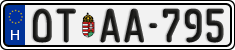 license plates of Hungary, Oldtimers (2022)