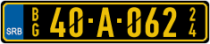 License plate of Serbia, Diplomatic