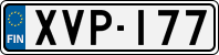 License plate of Finland, Cars