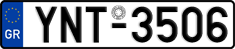 License plate of Greece, Cars