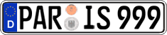 German license plate, Regular plates