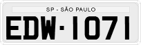 License plate of Brazil, Private owners (1990)