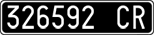 License plate of Italy, Cars (1927 year series)