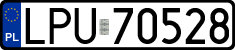 License plates of Poland, Regular car plates