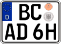 German license plate, Plates for oldtimers (type 