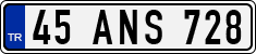License plate of Turkey, Regular plates
