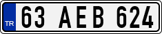 License plate of Turkey, Regular plates