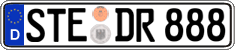 German license plate, Regular plates