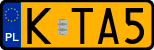 License plates of Poland, Oldtimers