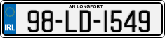 License plate of Ireland, Regular plates