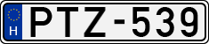 license plates of Hungary, Cars (1990)