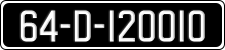 License plate of Ireland, Regular plates