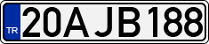 License plate of Turkey, Regular plates