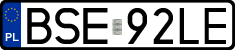 License plates of Poland, Regular car plates