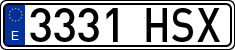License plates of Spain, Ordinary (2000)