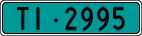 License plate of Switzerland, Agricultural vehicles (green)