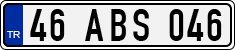 License plate of Turkey, Regular plates