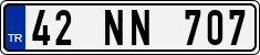 License plate of Turkey, Regular plates