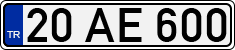 License plate of Turkey, Regular plates