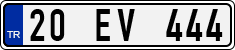 License plate of Turkey, Regular plates
