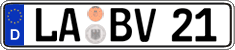 German license plate, Regular plates