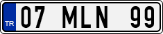 License plate of Turkey, Regular plates