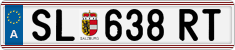 License plate of Austria, Regular plates