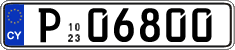 License plate of Cyprus, Trailers