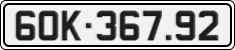 License plate of Vietnam, Cars