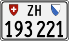 License plate of Switzerland, Cars