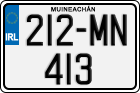 License plate of Ireland, Regular plates