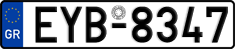 License plate of Greece, Cars