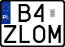 License plates of Poland, Vanity Plates