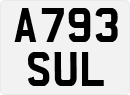 License plate of the United Kingdom, 1983 year system