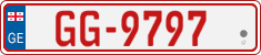 License plate of Georgia, Temporary