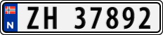 License plate of Norway, Cars