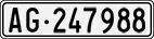 License plate of Switzerland, Cars