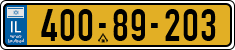 License plate of Israel, Regular plates