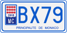 License plate of Monaco, Motorcycles