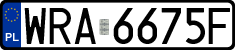 License plates of Poland, Regular car plates