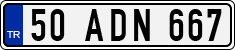 License plate of Turkey, Regular plates
