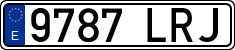 License plates of Spain, Ordinary (2000)